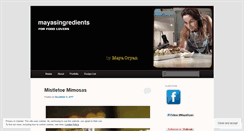 Desktop Screenshot of mayasingredients.com